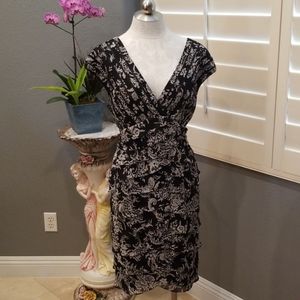 Adrianna Papell ruffle evening dress size 16